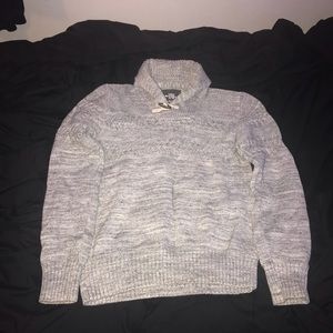 ‼️H&M roll neck sweater- gray & white‼️☑️